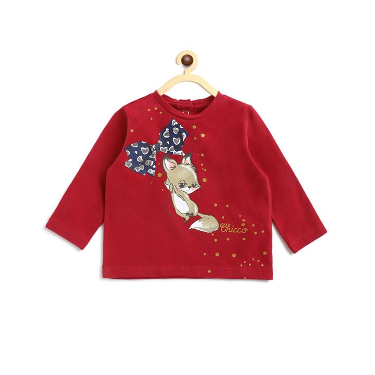 Chicco Knitted Red T-Shirt With Print